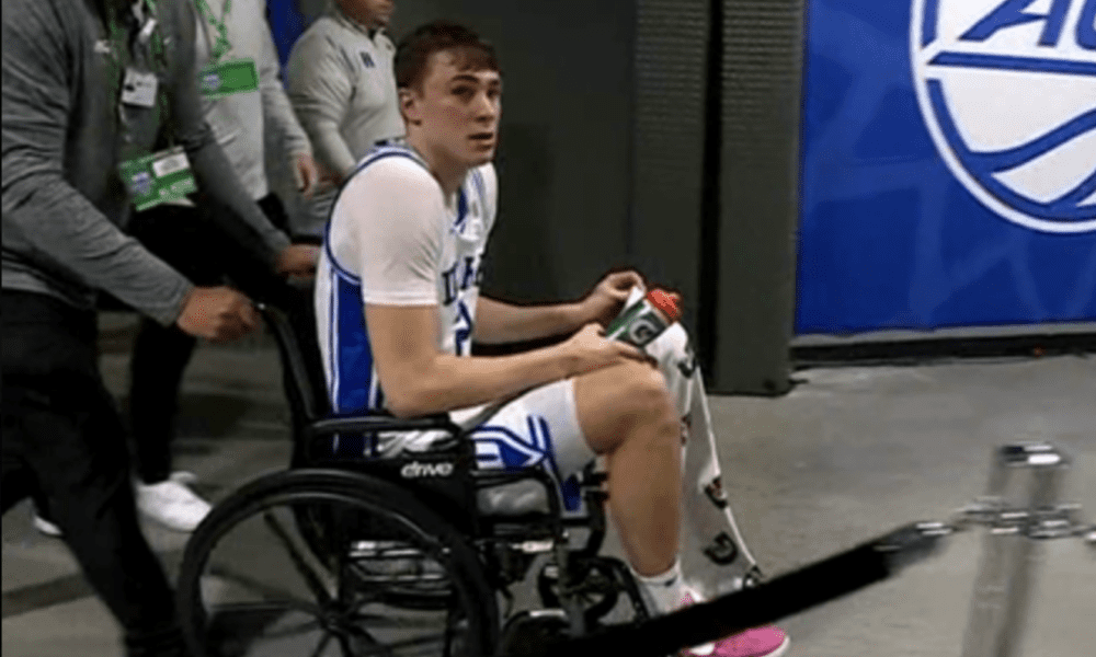 On Thursday, Duke star player Cooper Flagg went down with an injury in the first half of the team's game against Georgia Tech.